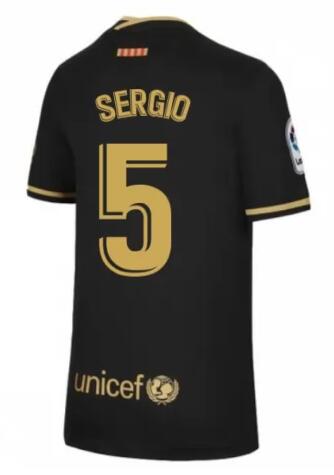 SERGIO 5 Barcelona 20-21 Away Soccer Jersey Shirt